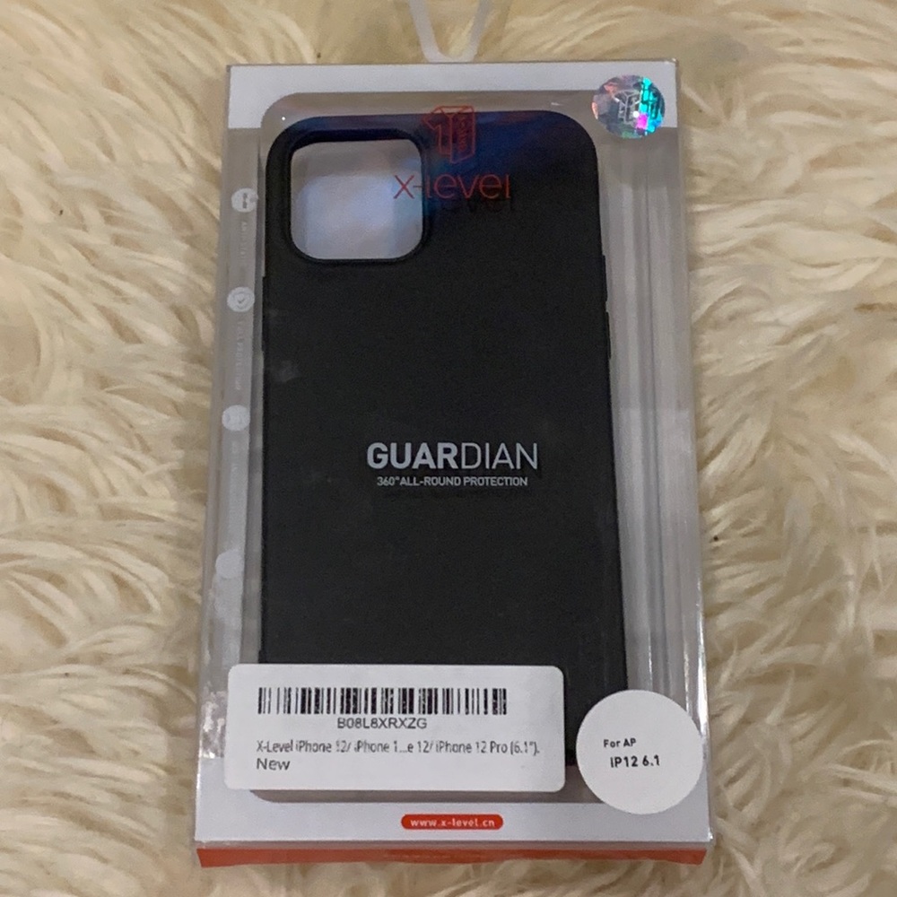 X-Level Black iPhone 12 Pro (6.1”) Case